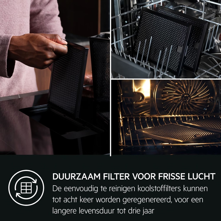 AEG TCH74B01FB 6000 serie ComboHob Bridge kookplaat met afzuiging 3