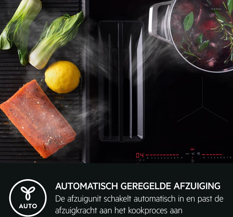 AEG TCH74B01FB 6000 serie ComboHob Bridge kookplaat met afzuiging 5