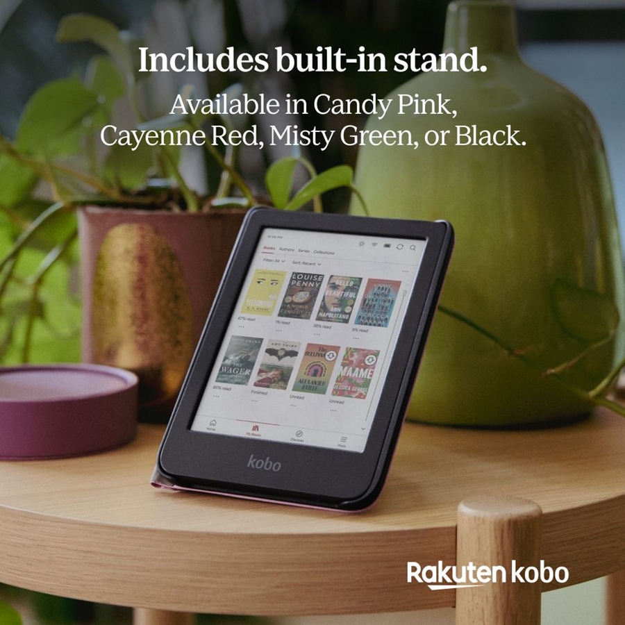 Kobo Clara sleepcover case candy pink 4