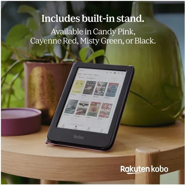 Kobo Clara sleepcover case rood 4