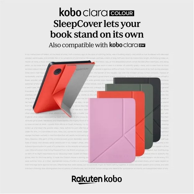Kobo Clara sleepcover case rood 5
