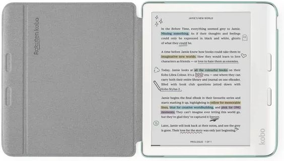Kobo Libra basic sleepcover case groen 3