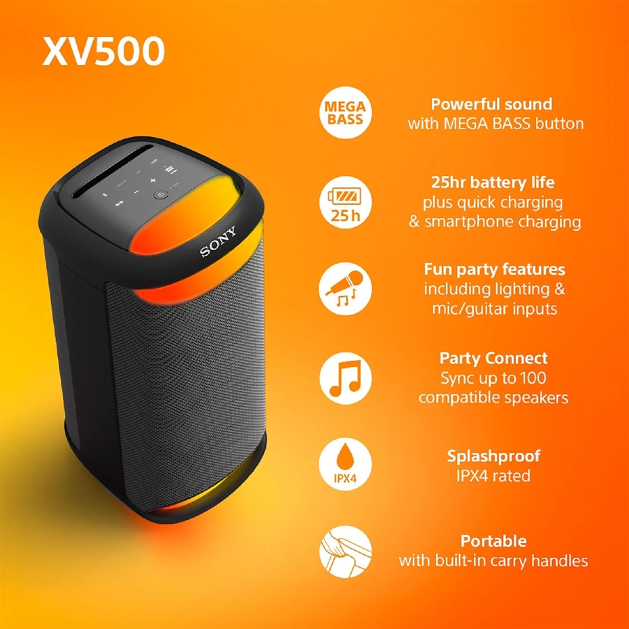 Sony SRS-XV500 bluetooth speaker  8
