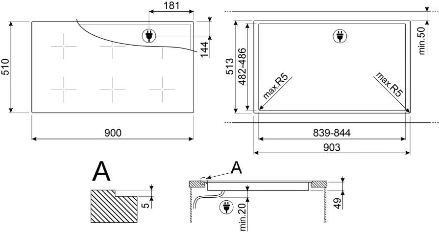 SMEG SI2951D inductiekookplaat  2