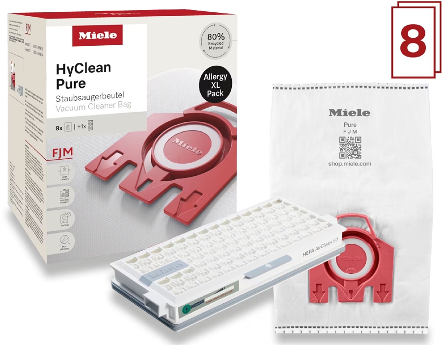 Miele FJM XL HyClean Pure 8 stofzuigerzakken + 1 HEPA AirClean-filter SF HA 50 2