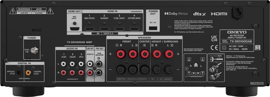 Onkyo TX-SR3100DAB AV-receiver 3