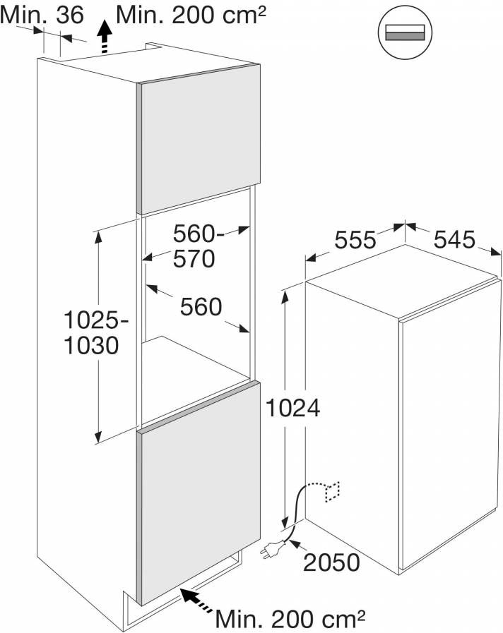 ATAG KD86102CN Inbouw Vriezer 2
