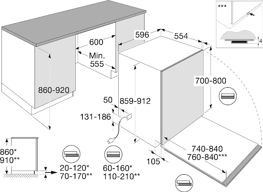 ATAG VA8215SLR Premium Green XXL inbouw vaatwasser  2