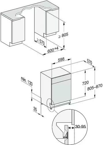 Miele PFD 101 U Professional onderbouw vaatwasser 3