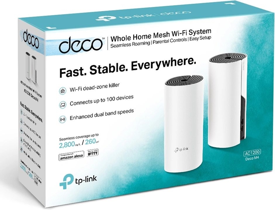 TP-Link AC1200 Whole Home Mesh Wifi-systeem Deco M4 2 stuks 2