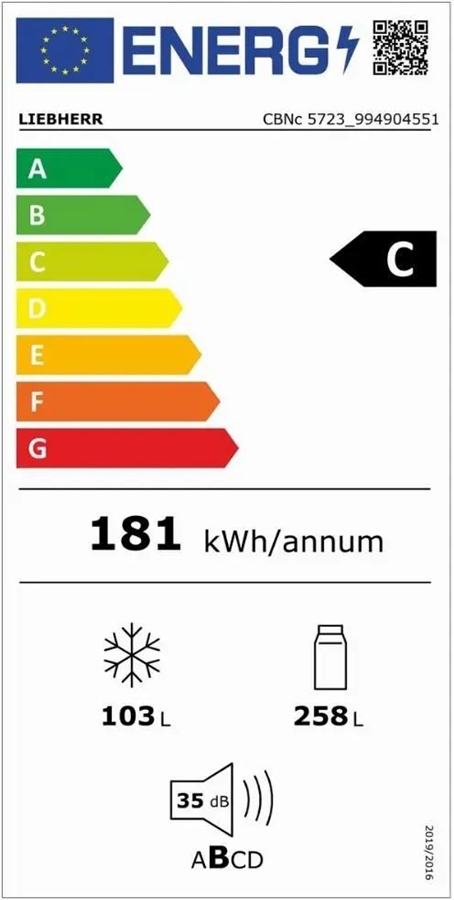 Liebherr CBNc 5723-22 vrijstaande koelvries-combinatie 8