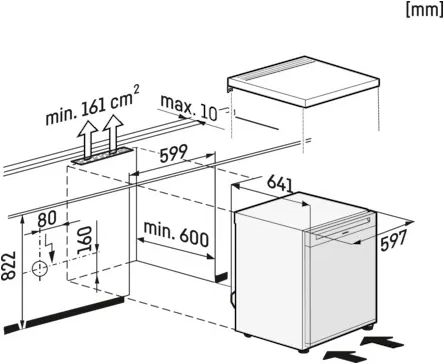 Miele K 4002 D tafelmodel koelkast 9