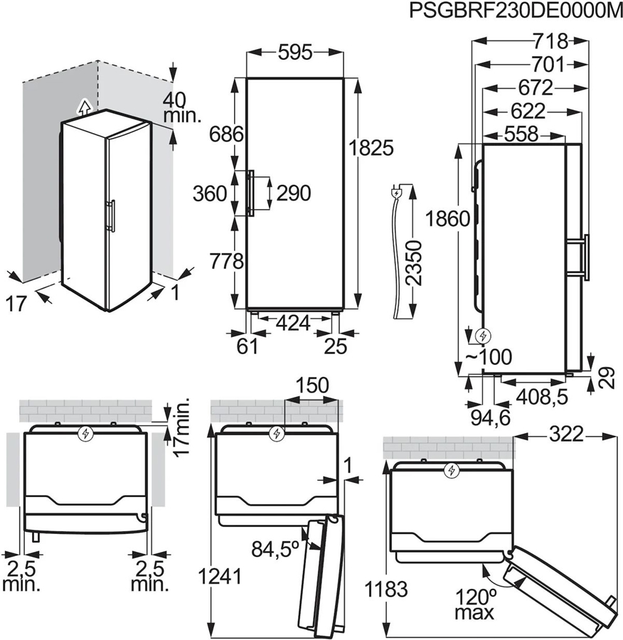 AEG ORK7M39XDW vrijstaande koelkast  4
