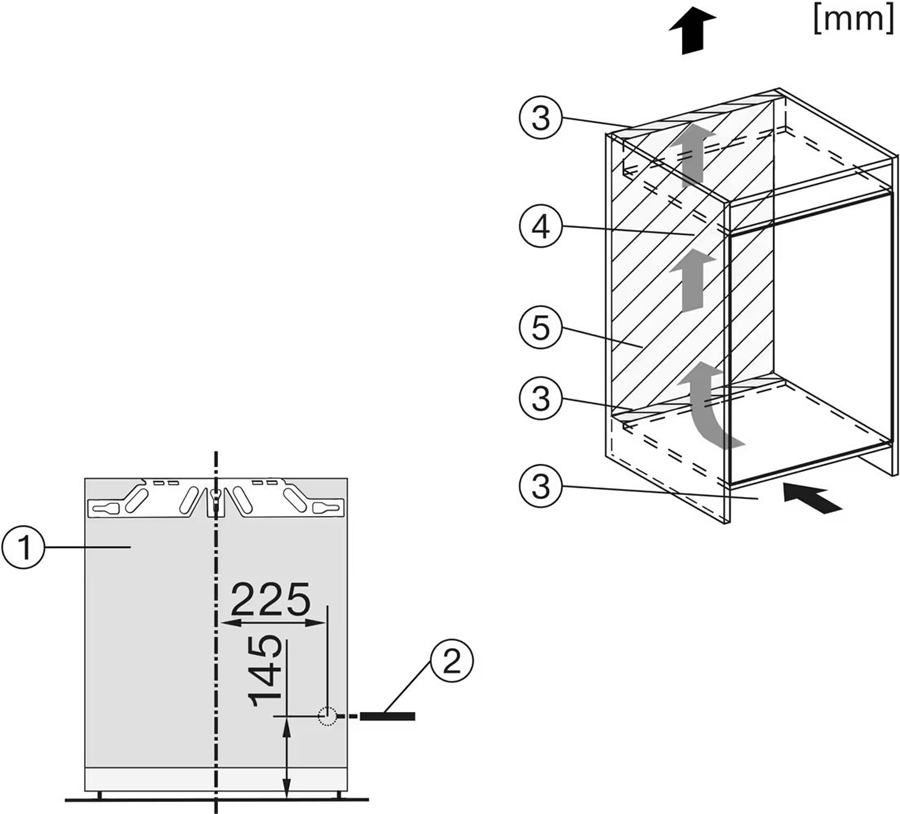 Miele FNS 7040 D inbouw vriezer 2