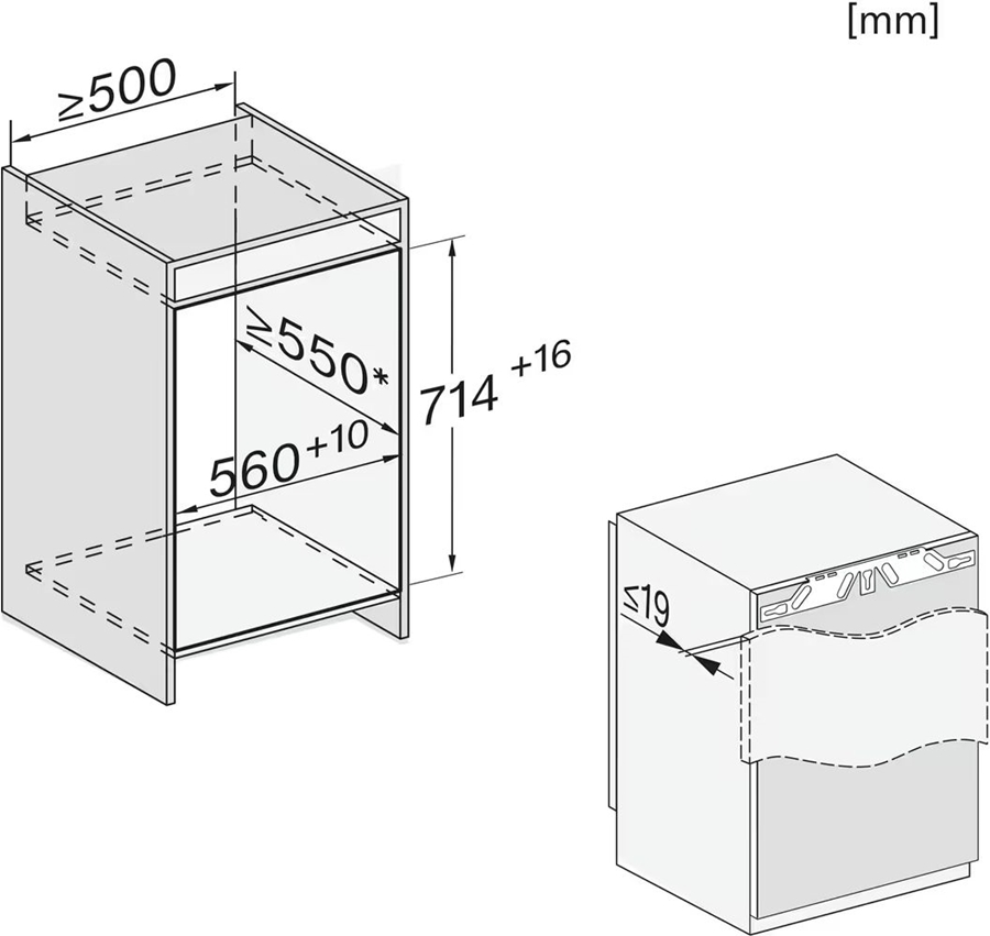 Miele FNS 7040 D inbouw vriezer 4
