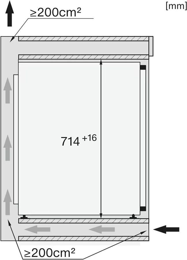Miele FNS 7040 D inbouw vriezer 5