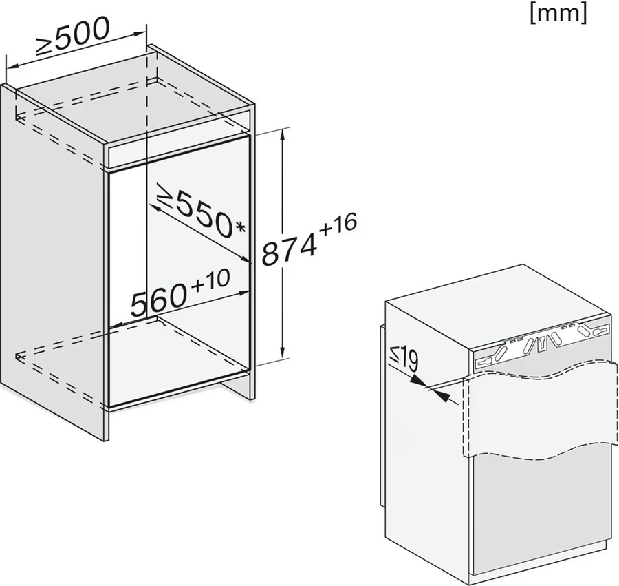 Miele FNS 7140 C inbouw vriezer 2