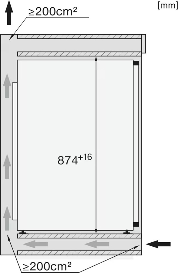 Miele FNS 7140 C inbouw vriezer 3