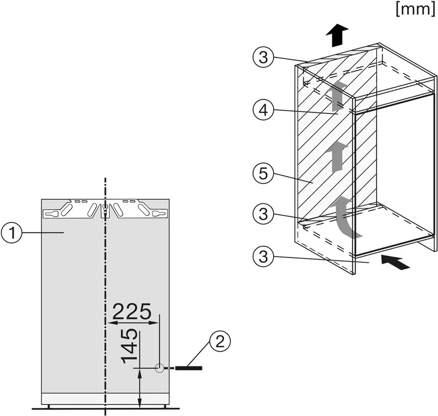 Miele FNS 7140 C inbouw vriezer 4