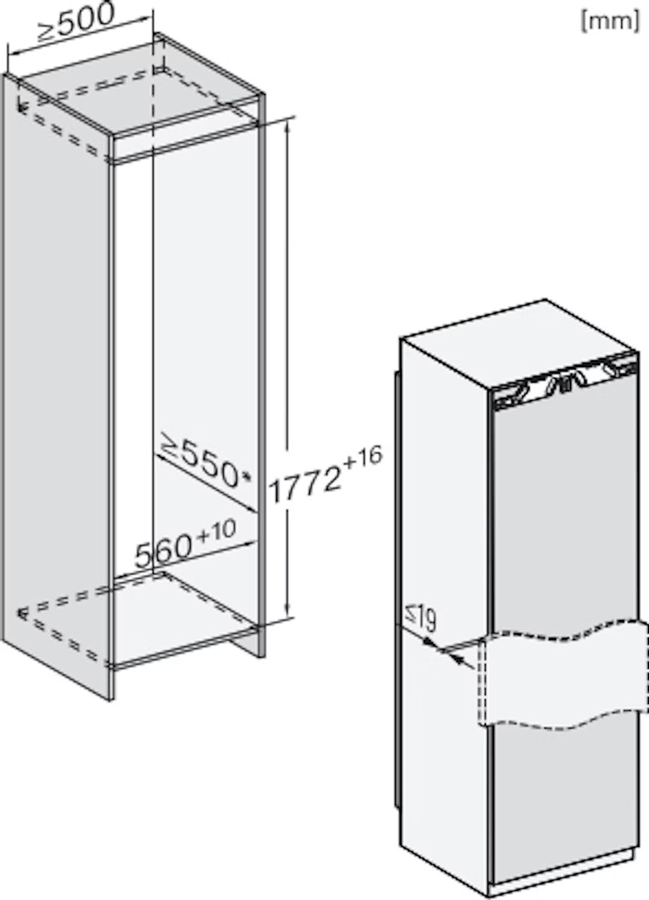 Miele FNS 7710 E inbouw vriezer 4