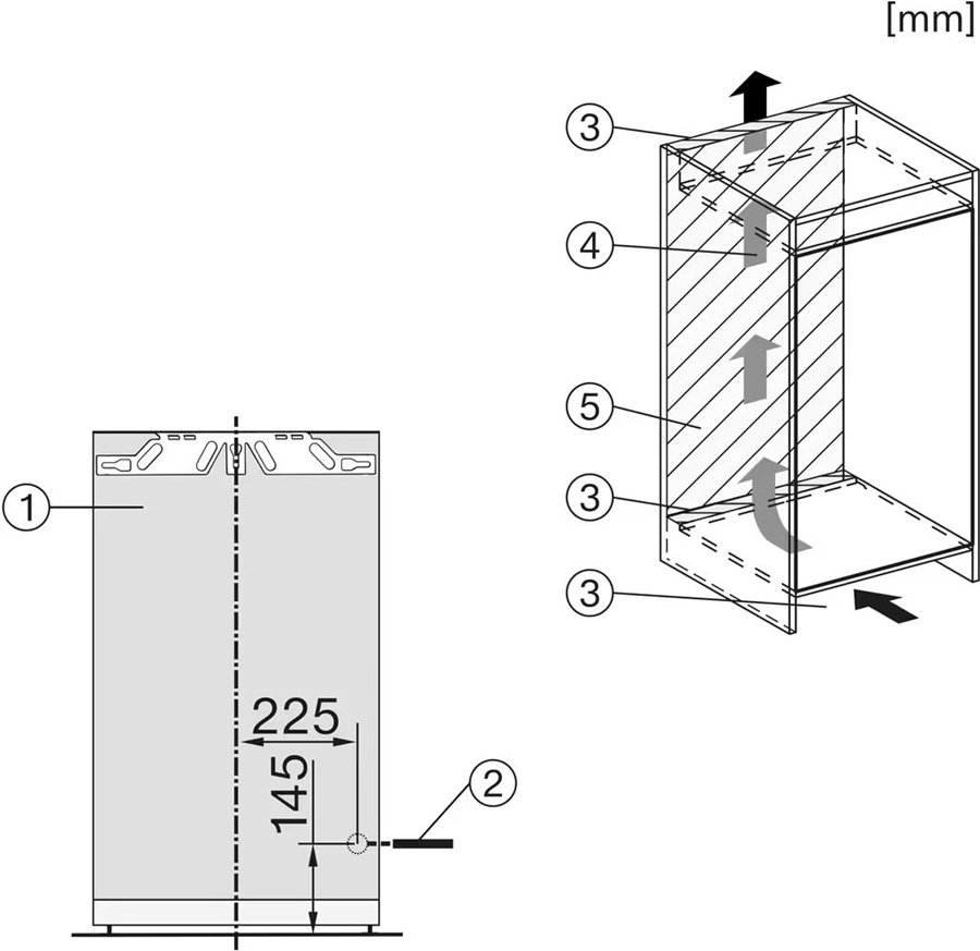 Miele K 7238 D inbouw koelkast met vriesvak 4