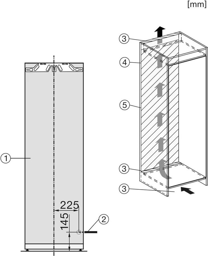 Miele K 7732 D inbouw koelkast 2