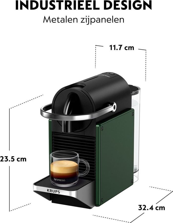 Nespresso Pixie XN3063 Koffiemachine - Donkergroen 6