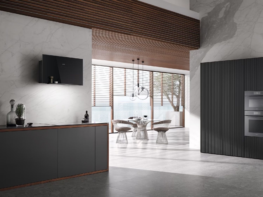 Miele DA 9092 W Screen Obsidiaanzwart Afzuigkap - Wandschouwafzuigkap 4