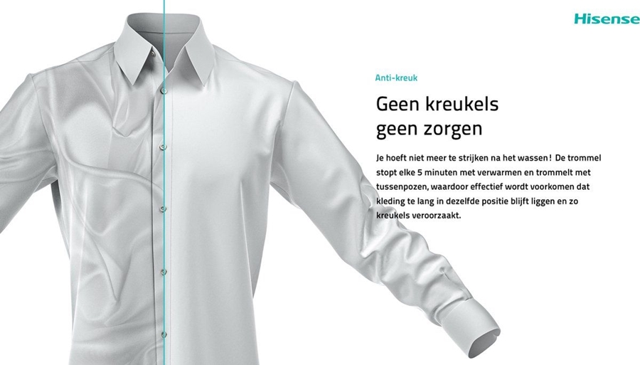 Hisense DH5S102BB Warmtepompdroger 8