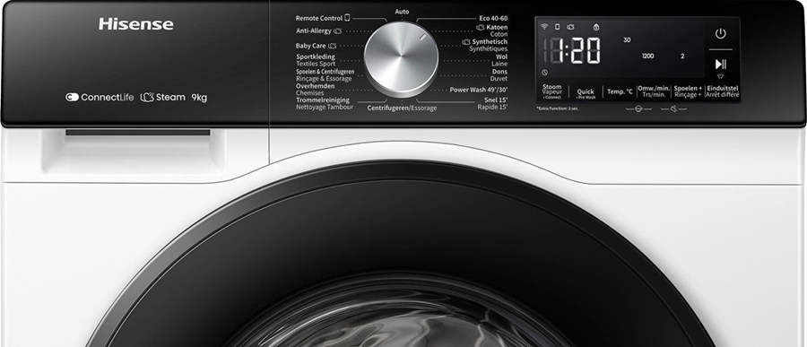 HiSense WF3S8043BW/BLX Wasmachine 3