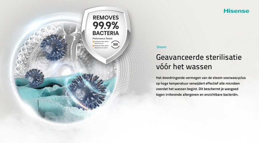 HiSense WF3S8043BW/BLX Wasmachine 7