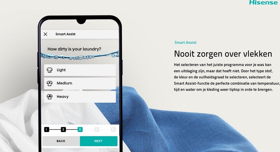HiSense WF3S8043BW/BLX Wasmachine 8
