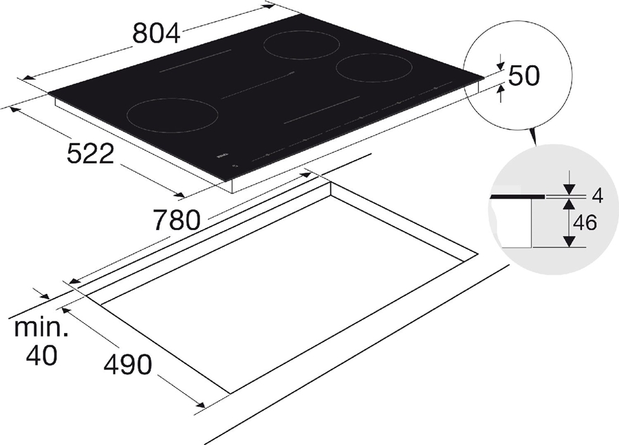 ATAG HI28572SV Inductiekookplaat met Celcius Cooking - 80 cm 2