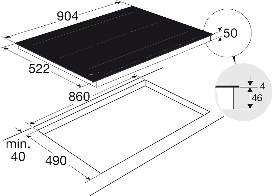 ATAG HI29671SV Inductiekookplaat met Celcius Cooking - 90 cm 2