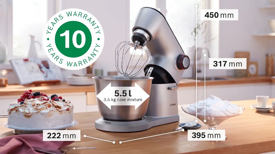 BOSCH MUM9B34S27 Serie 8 Keukenmachine OptiMUM 1400 W - Zilver/Zwart 13