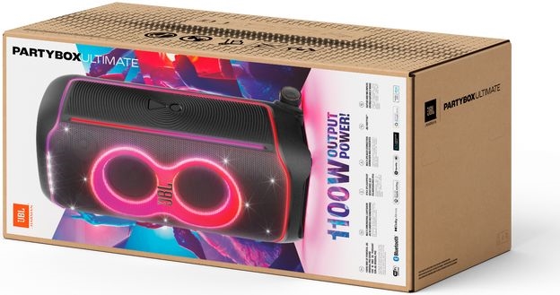 JBL PartyBox Ultimate met gitaar- en dubbele microfooningang 18