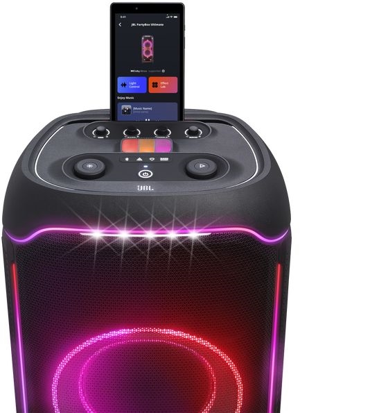 JBL PartyBox Ultimate met gitaar- en dubbele microfooningang 9