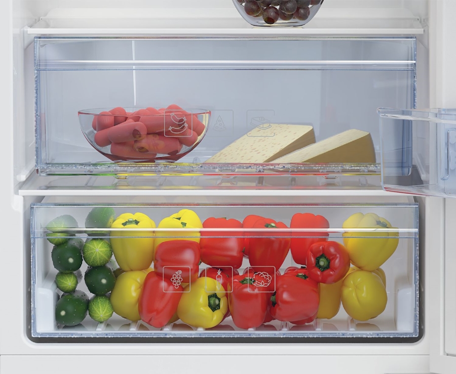 Beko BCSA285E4SN Geïntegreerde Koel-vriescombinatie 3