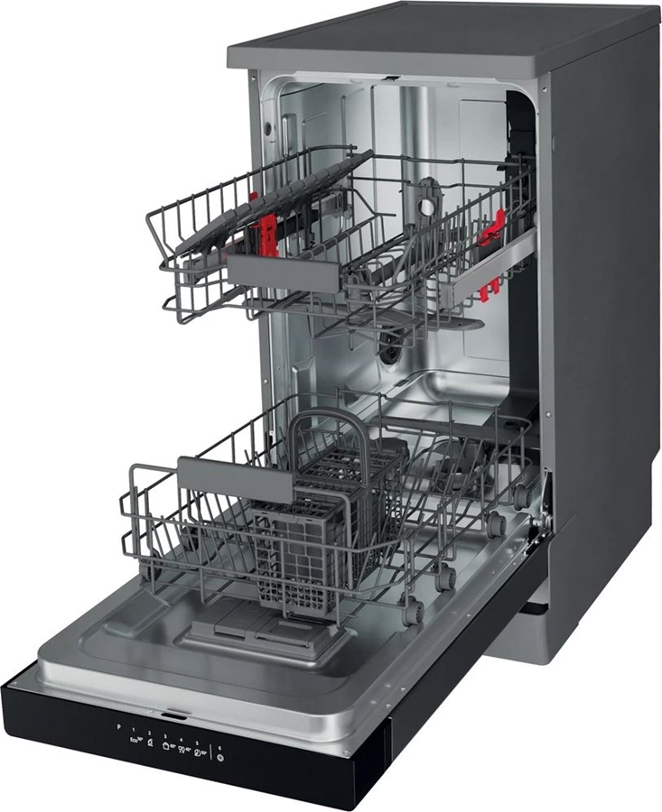 Whirlpool WSFC 3M27 X Slimline Vaatwasser - RVS 3