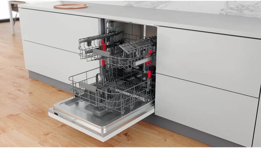 Whirlpool WIC 3C33 PE Geïntegreerde vaatwasser - Zilver  4