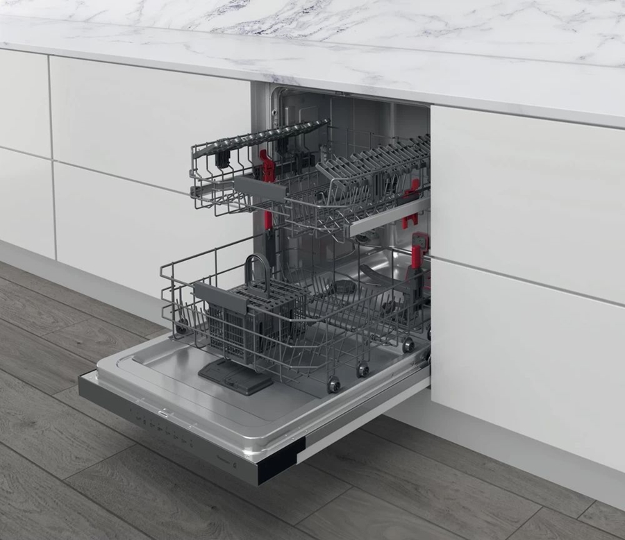 Whirlpool WBC 3C34 P X Halfgeïntegreerde Vaatwasser - RVS 3