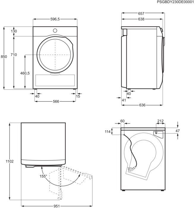AEG TR7ROSTOCK 7000 serie SensiDry Warmtepomp Droger - 9 Kilo 10