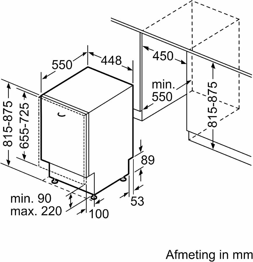 BOSCH SPV6YMX08E Serie 6 Inbouw Vaatwasser  2