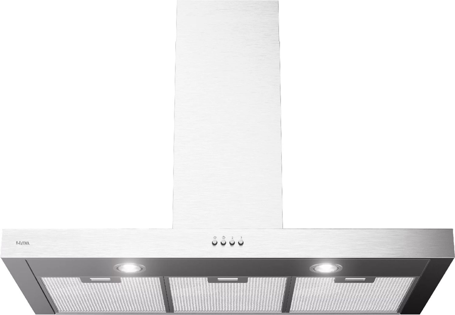 ETNA AB290RVS Blokmodel Schouwkap - 90 cm - RVS 1