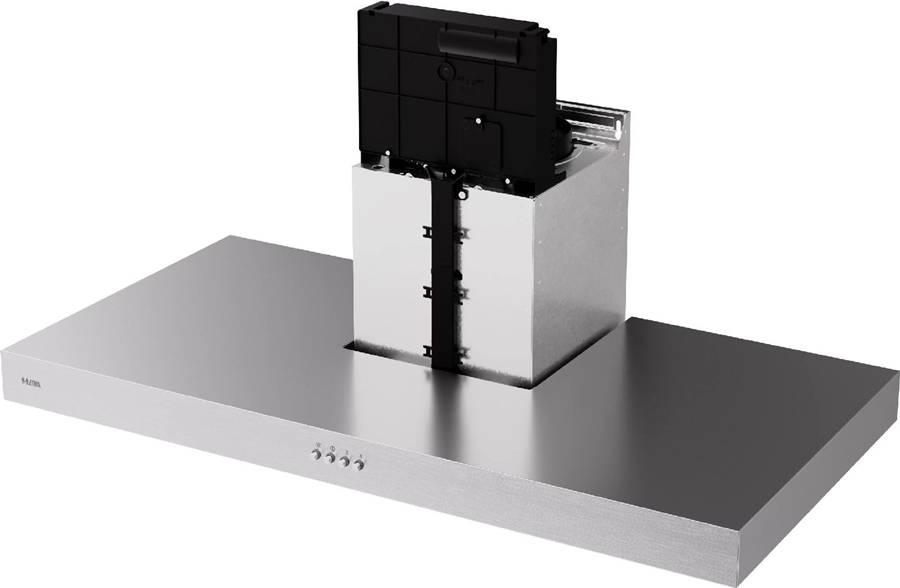 ETNA AB290RVS Blokmodel Schouwkap - 90 cm - RVS 6