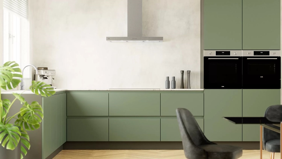 ETNA AB290RVS Blokmodel Schouwkap - 90 cm - RVS 9