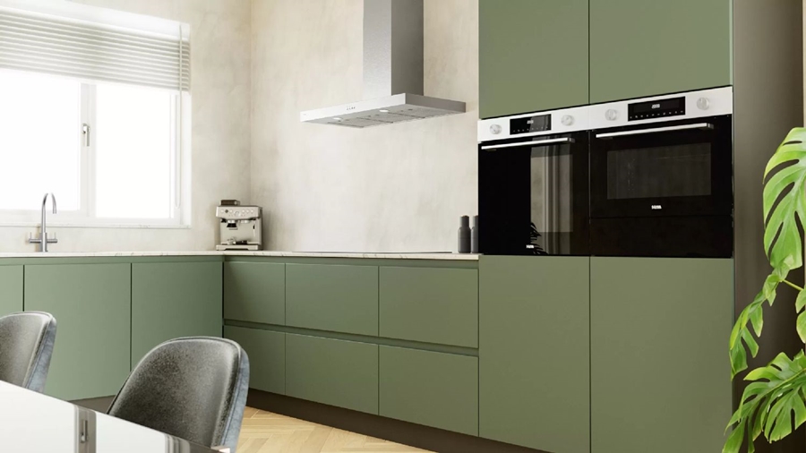 ETNA AB290RVS Blokmodel Schouwkap - 90 cm - RVS 10