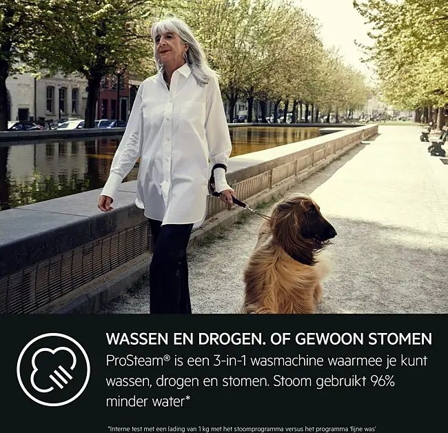 AEG LWR739X64 7000 ProSteam Was-droogcombinatie   12