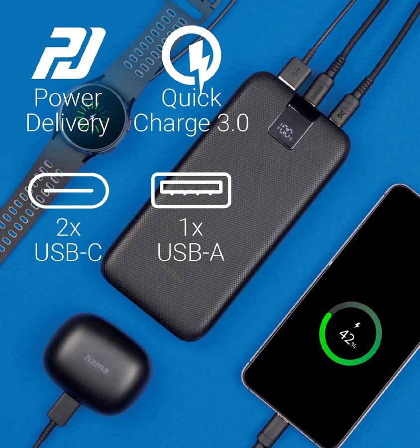 Hama PD10 Power Pack 10.000 powerbank 2