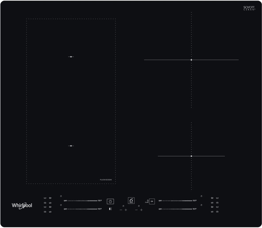 Whirlpool WL S7960 NE Inductiekookplaat - 4 Zones - FlexiCook 1